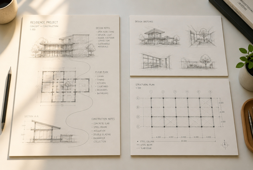 Comparison of design-build and architect-plus-GC project structures for custom home development